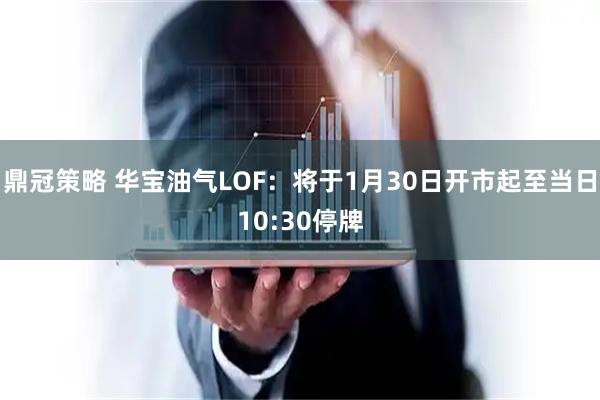 鼎冠策略 华宝油气LOF：将于1月30日开市起至当日10:30停牌